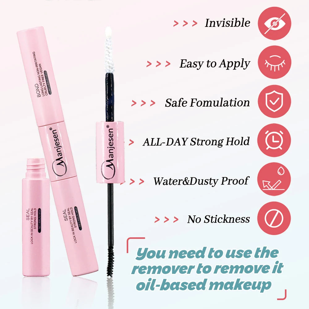 DIY Lash Extension Kit Lash Bond and Seal Remover Tweezers Makeup Set Individual Lashes Clusters Eyelashes Tools