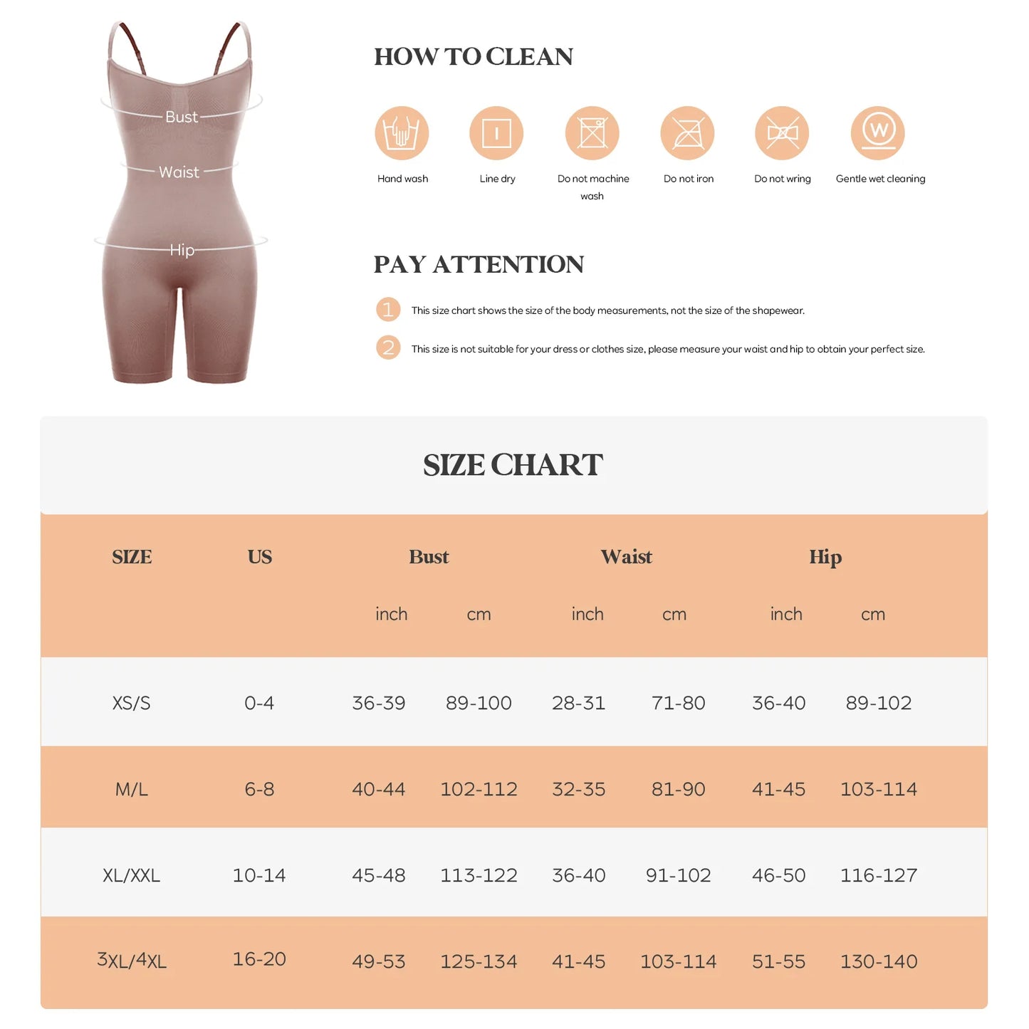 Women’s Body Shaper – Seamless Waist Slimmer & Butt Lifter Bodysuit