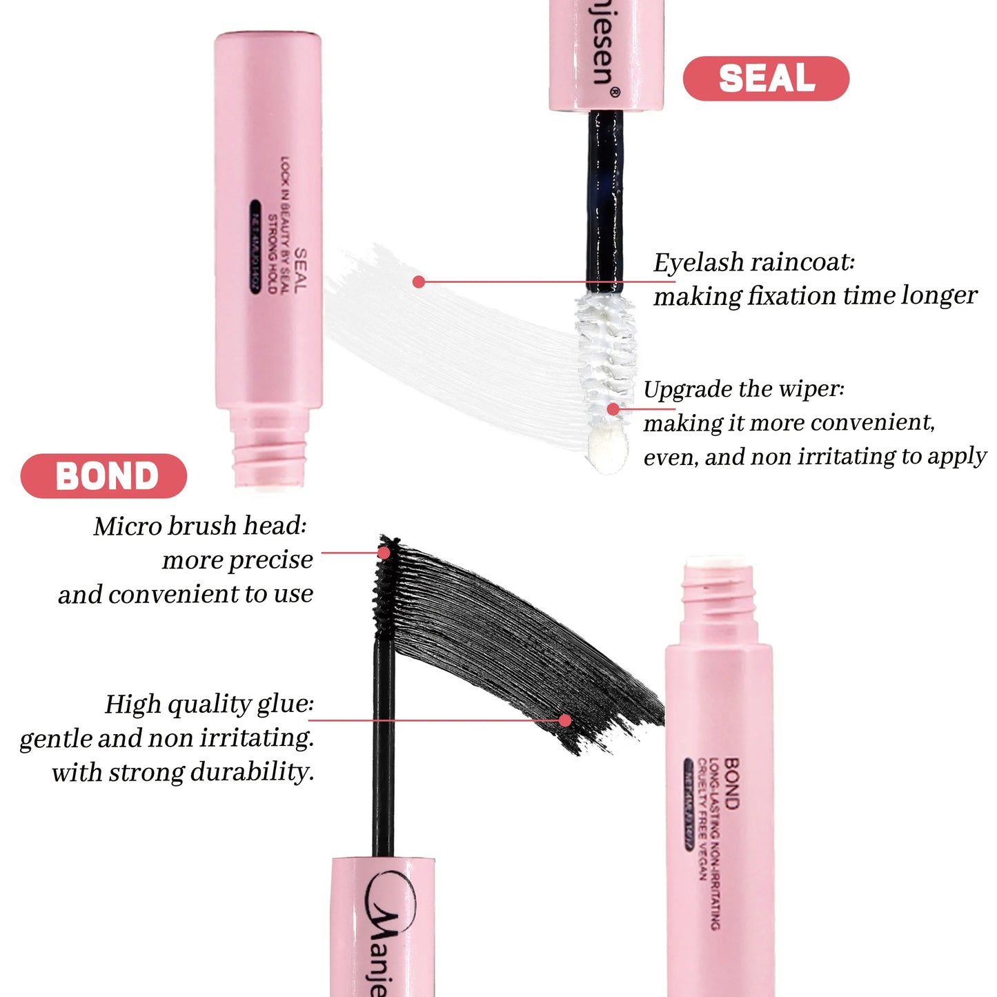 DIY Lash Extension Kit Lash Bond and Seal Remover Tweezers Makeup Set Individual Lashes Clusters Eyelashes Tools