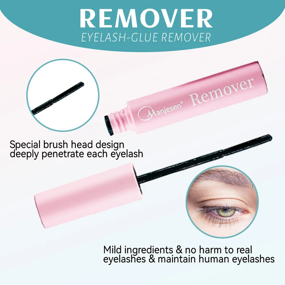 DIY Lash Extension Kit Lash Bond and Seal Remover Tweezers Makeup Set Individual Lashes Clusters Eyelashes Tools