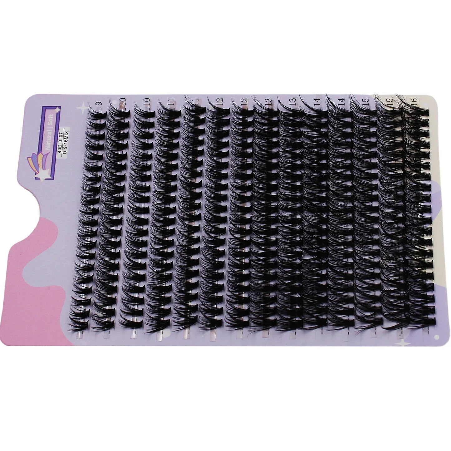 14 Rows 280 Clusters | 40D Mix 9-16mm 3D Volume Lash Extension