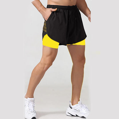 Men's 2-in-1 Quick-Dry Gym Shorts
