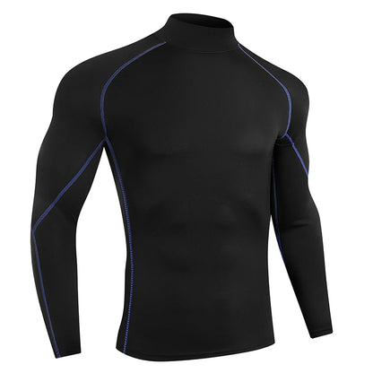 Men Fitness Bodybuilding Sport Shirt Long Sleeve Compression