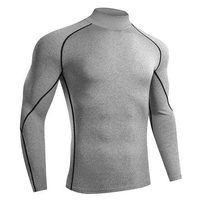 Men Fitness Bodybuilding Sport Shirt Long Sleeve Compression