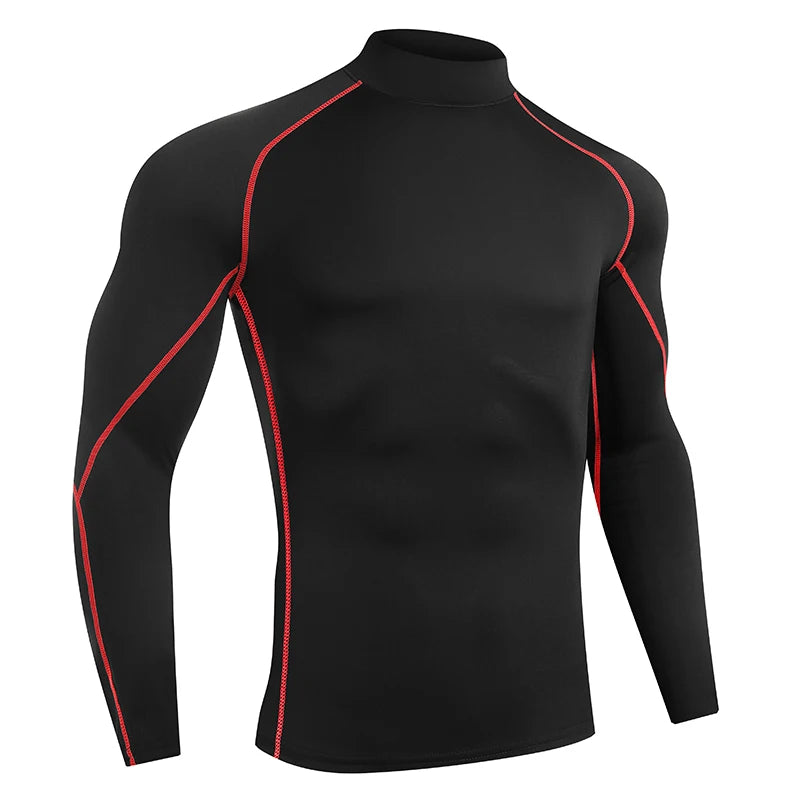 Men Fitness Bodybuilding Sport Shirt Long Sleeve Compression