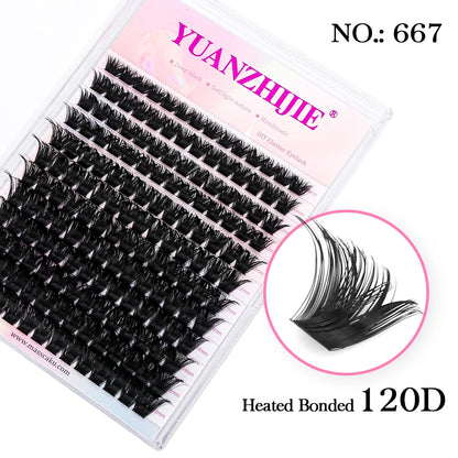 DIY Lashes Extension 8-16mm Mix Length Eyelashes Segmented Eyelashes Bundle Lash