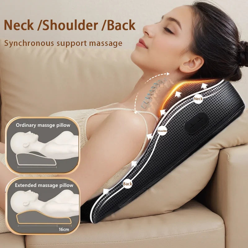 Electric Shiatsu Neck & Back Massager – Heated & Vibrating