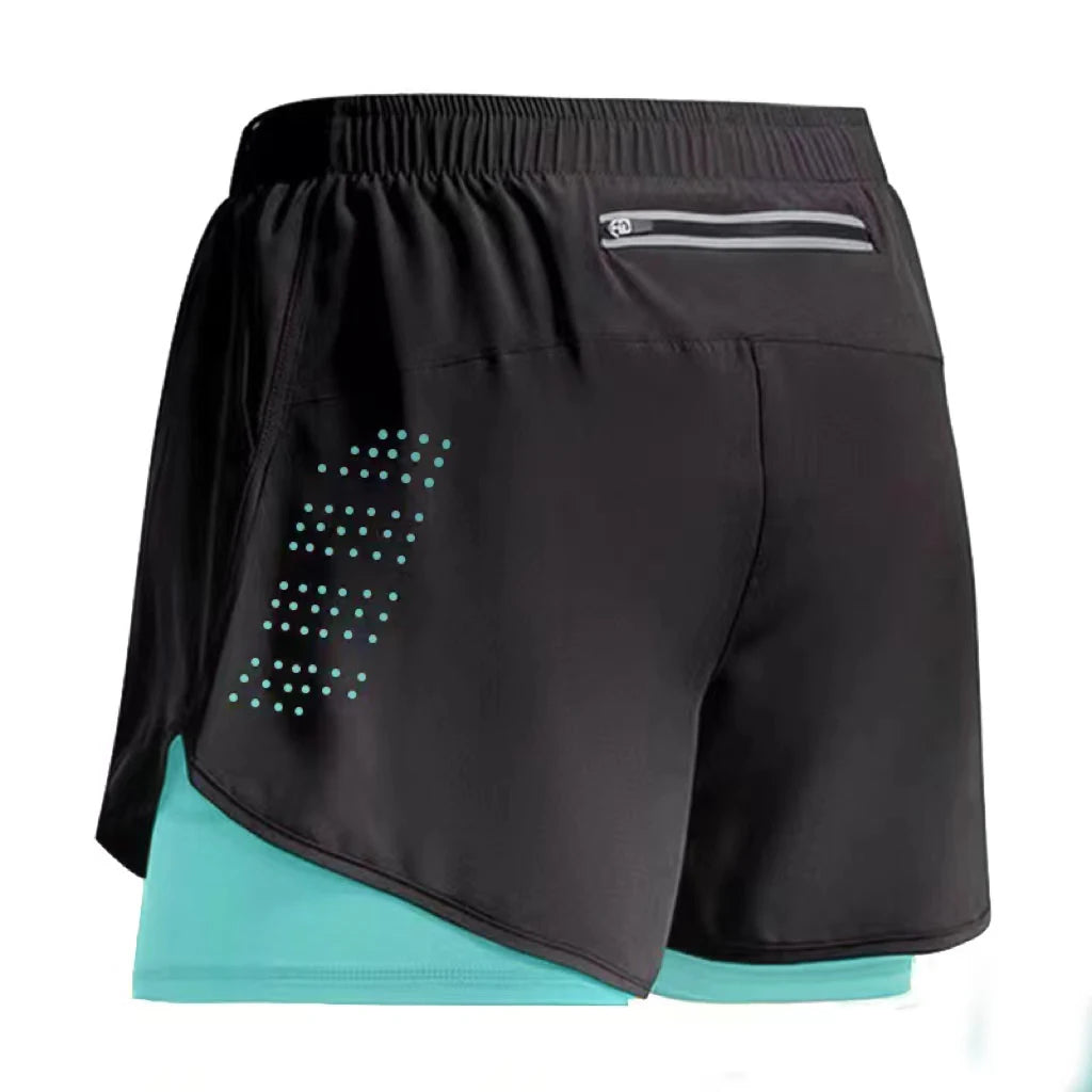 Men's 2-in-1 Quick-Dry Gym Shorts