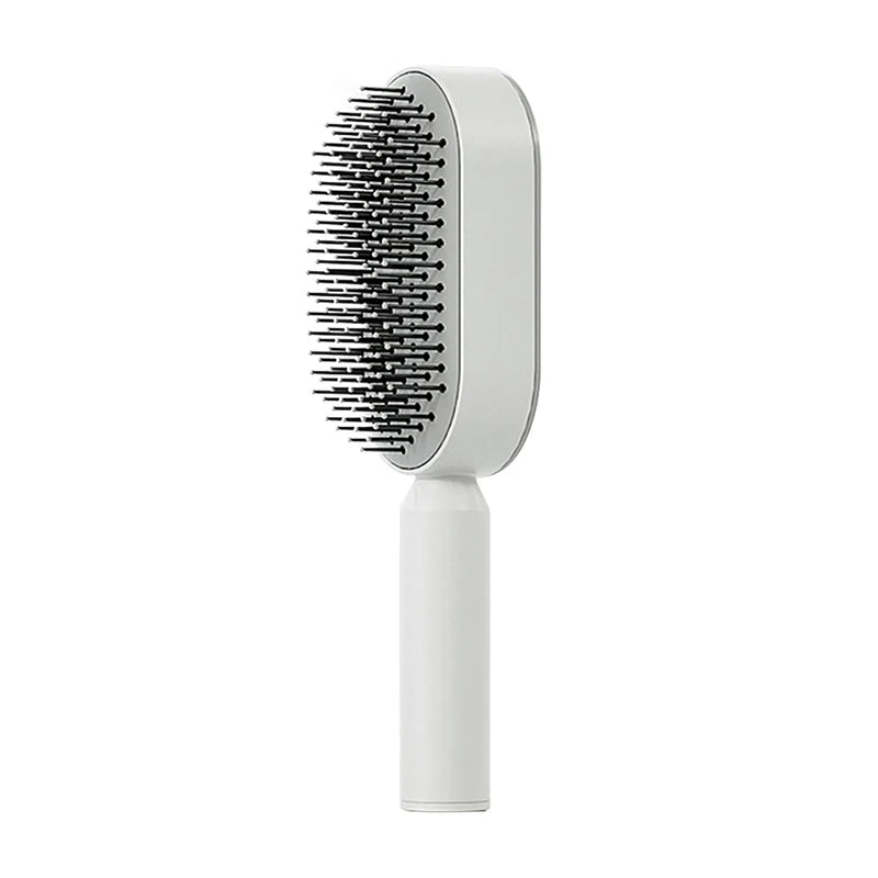 Self-Cleaning Air Cushion Massage Comb – Detangling & Scalp Care