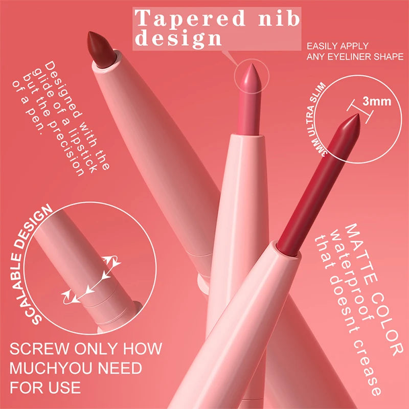 Matte Long-Lasting Lip Liner | Waterproof, Creamy & Plumping