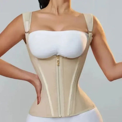 Double Compression Waist Trainer – Adjustable Body Shaper