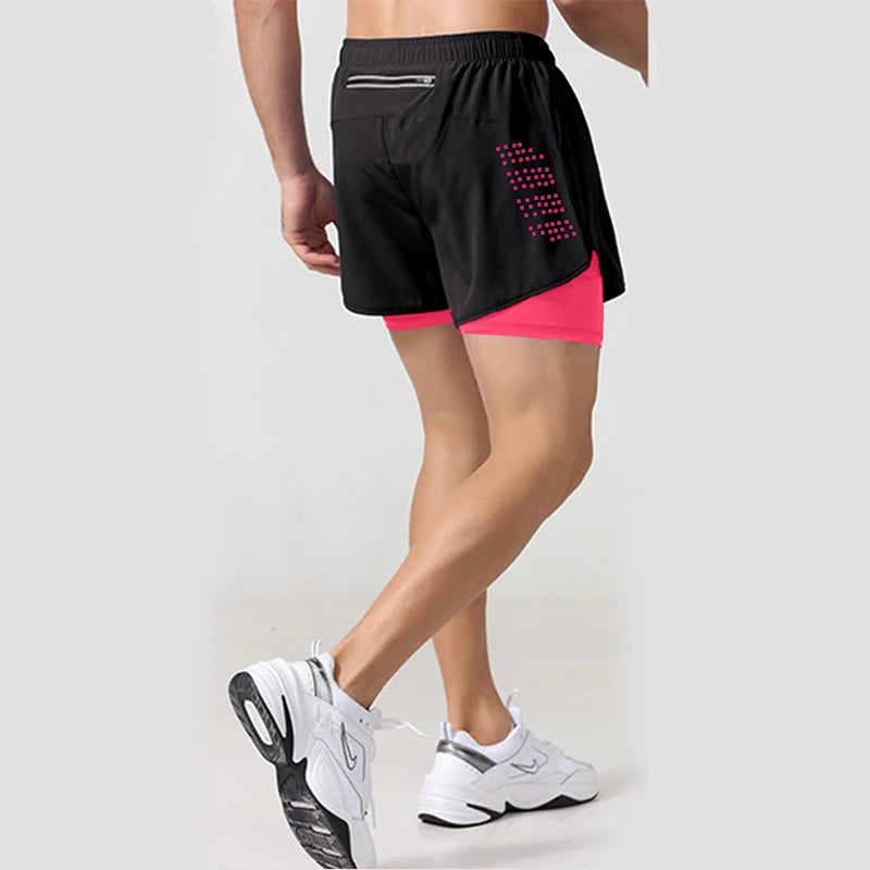 Men's 2-in-1 Quick-Dry Gym Shorts