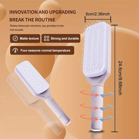 Air Cushion Massage Comb – Anti-Static & Self-Cleaning