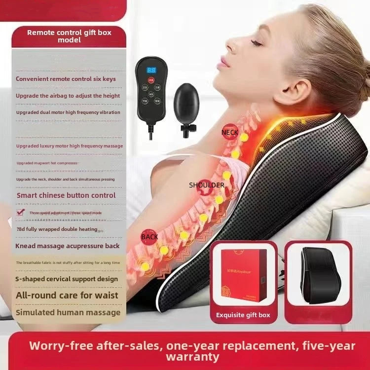 Electric Shiatsu Neck & Back Massager – Heated & Vibrating