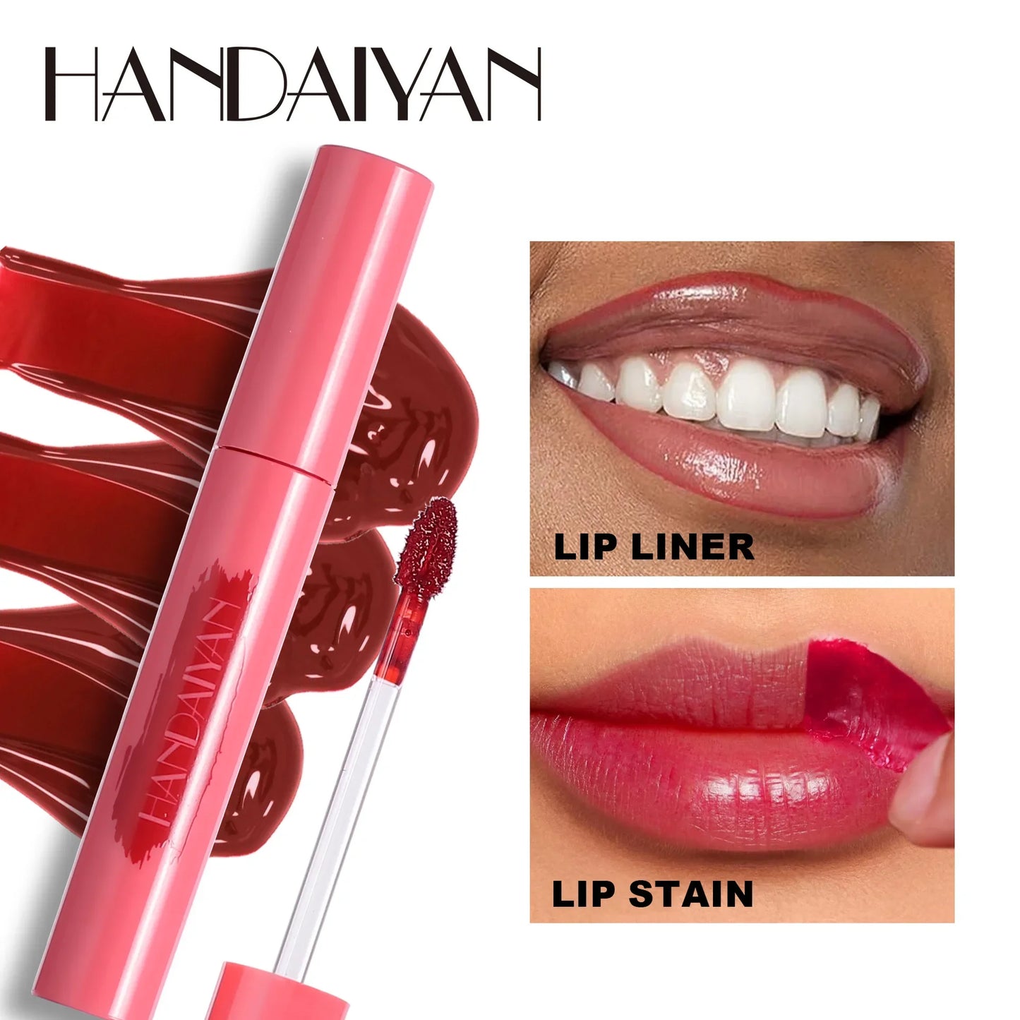 Matte Peel-Off Lip Tint | Waterproof, Long-Lasting Lip Stain & Liner