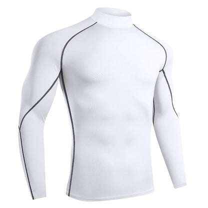 Men Fitness Bodybuilding Sport Shirt Long Sleeve Compression
