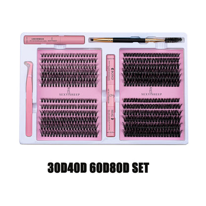 DIY Cluster Lash Extension Kit – Includes Glue, Remover & Tools