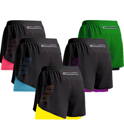 Men's 2-in-1 Quick-Dry Gym Shorts