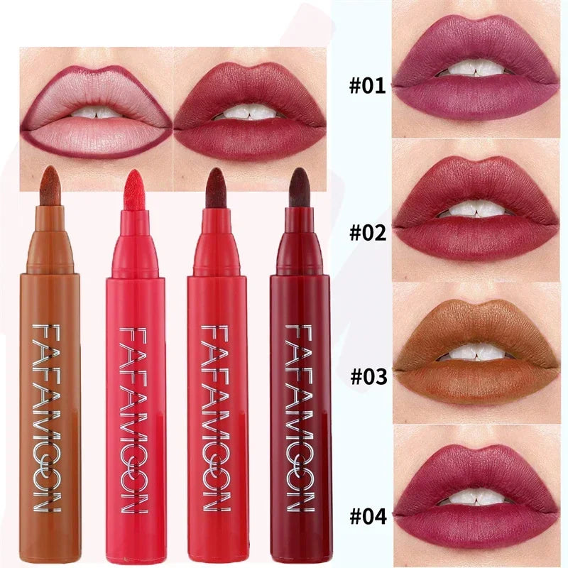 Long-Lasting Waterproof Matte Lip Stain | Lipstick & Lipliner in One