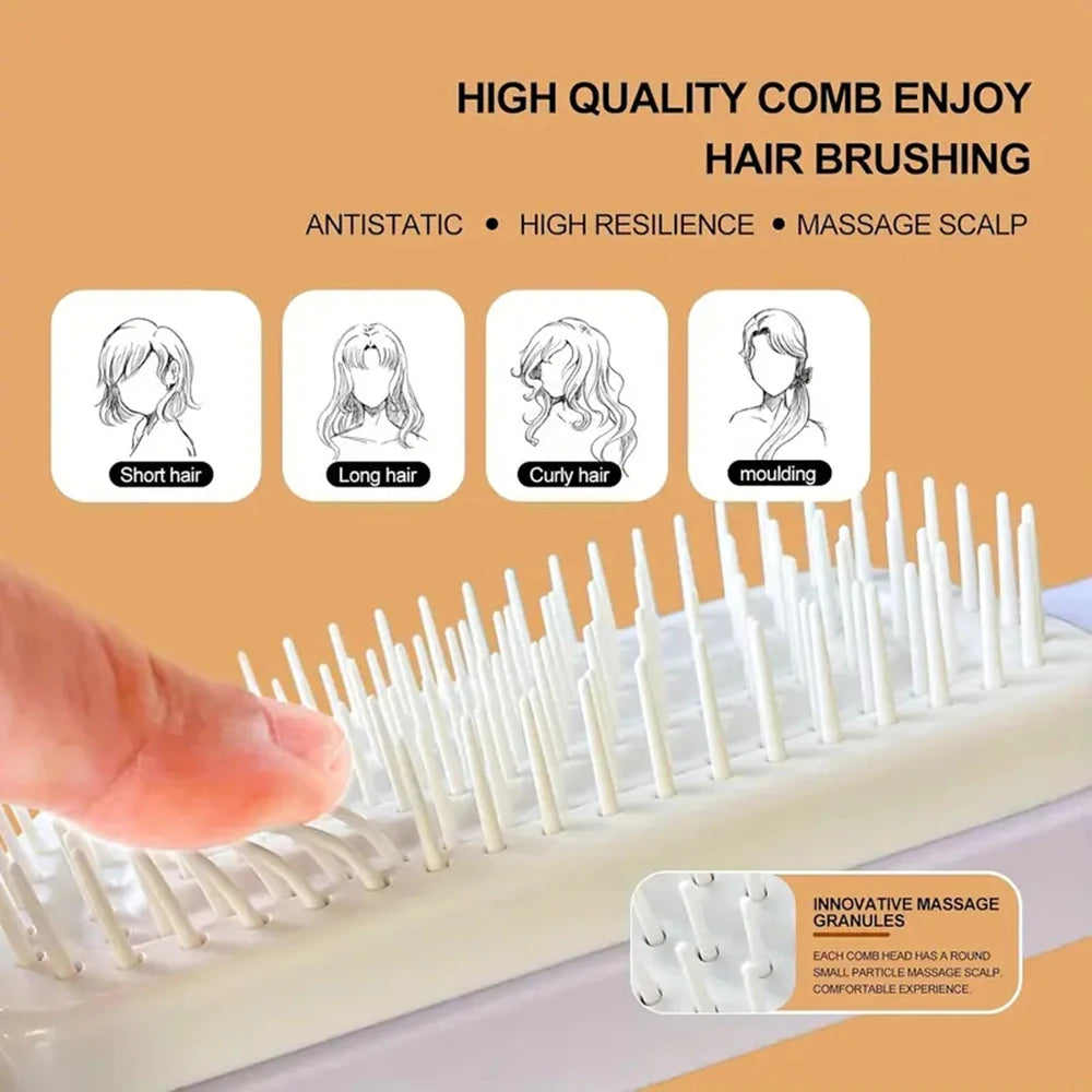 Air Cushion Massage Comb – Anti-Static & Self-Cleaning