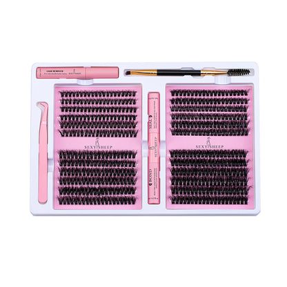 DIY Cluster Lash Extension Kit – Includes Glue, Remover & Tools