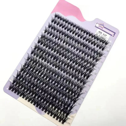 280Pcs 30D D Curl Mixed Cluster Lashes (9-16mm)