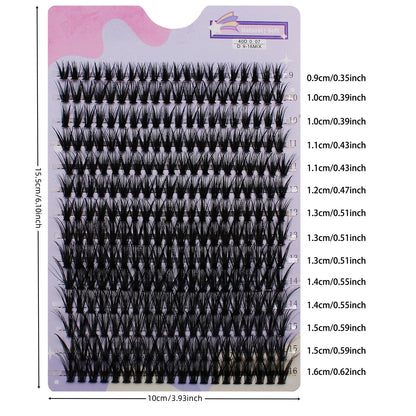 14 Rows 280 Clusters | 40D Mix 9-16mm 3D Volume Lash Extension