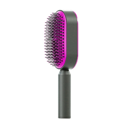 Self-Cleaning Air Cushion Massage Comb – Detangling & Scalp Care