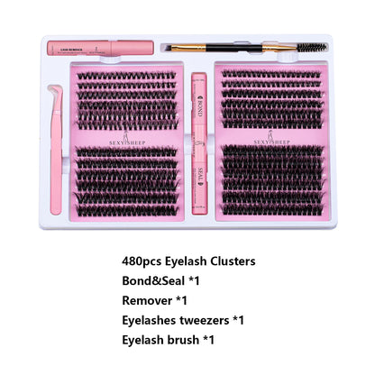 DIY Cluster Lash Extension Kit – Includes Glue, Remover & Tools