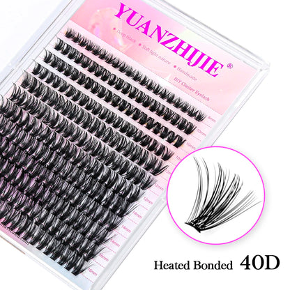 DIY Lashes Extension 8-16mm Mix Length Eyelashes Segmented Eyelashes Bundle Lash