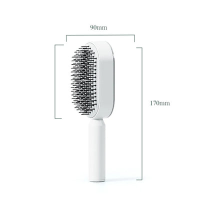 Self-Cleaning Detangling Hair Brush – Scalp Massage & Anti-Static