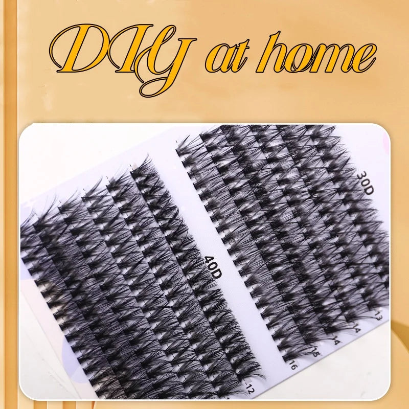 280Pcs 30D D Curl Mixed Cluster Lashes (9-16mm)