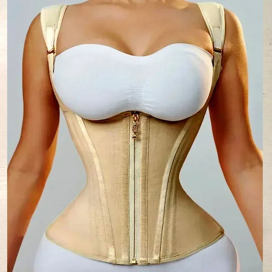 Double Compression Waist Trainer – Adjustable Body Shaper